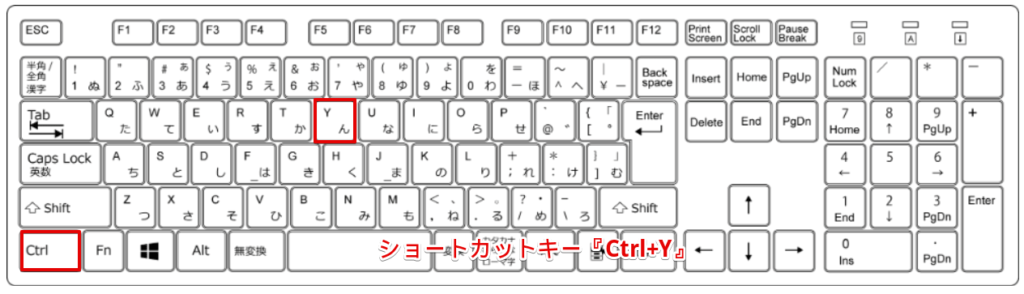 フォルダーに移動する Ctrl Y