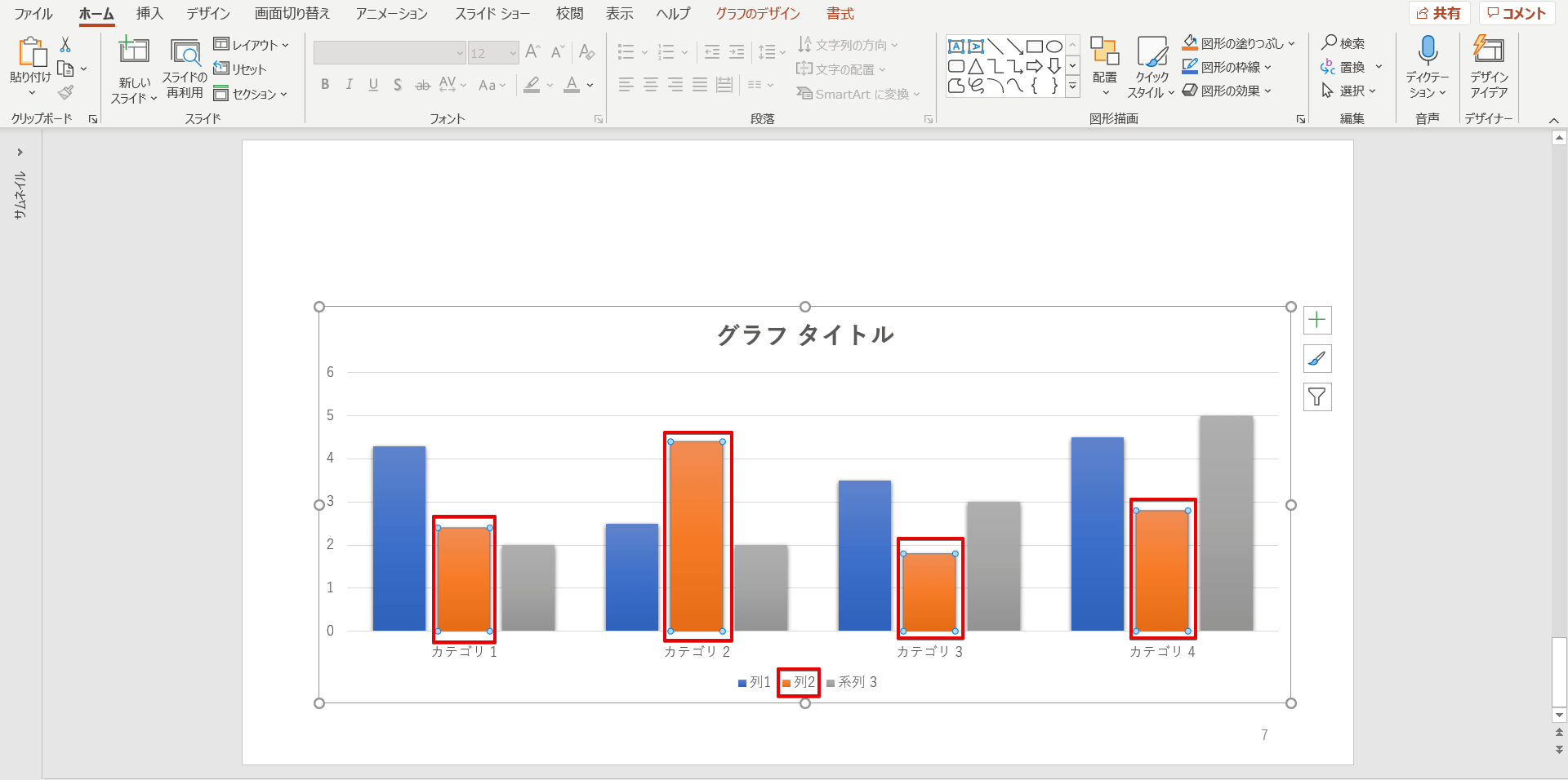 パワーポイントのグラフを色分けして見やすくする おすすめの配色も紹介