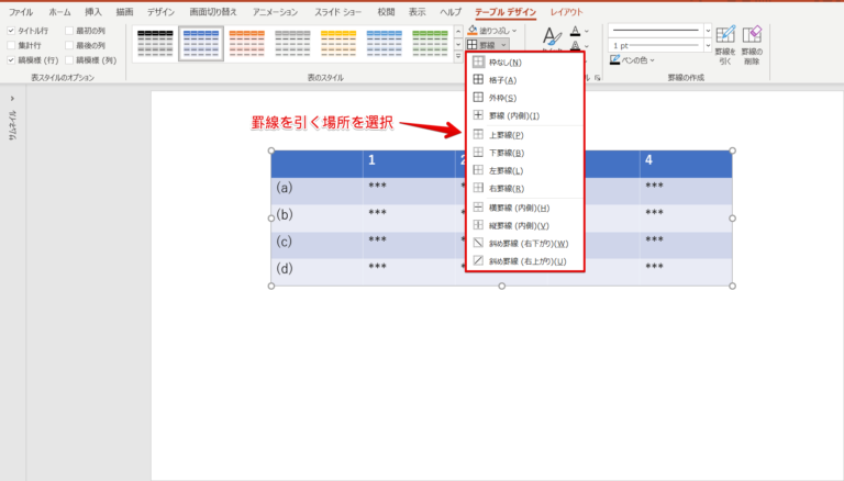 パワーポイントに表や罫線を入れる!使い方すべてを紹介!