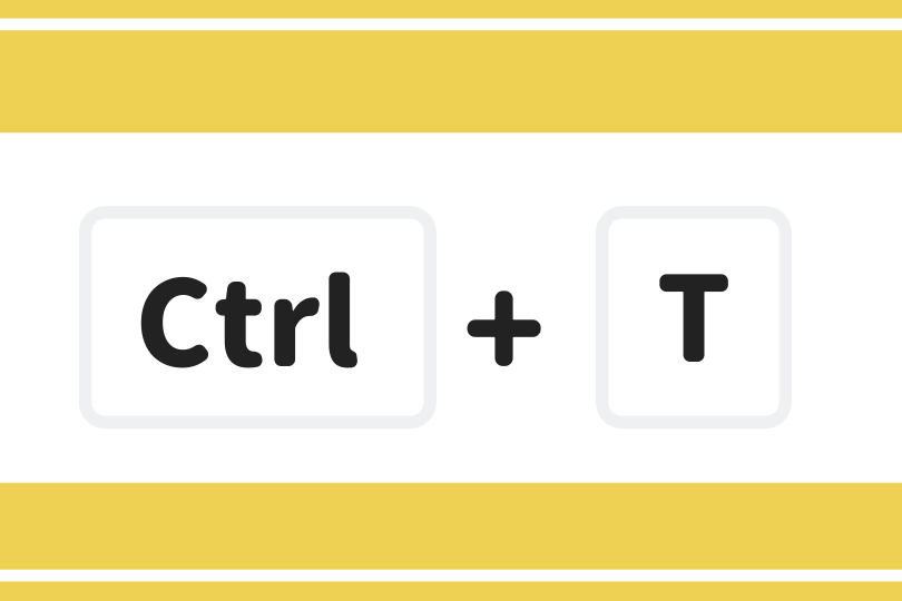  ctrl t 