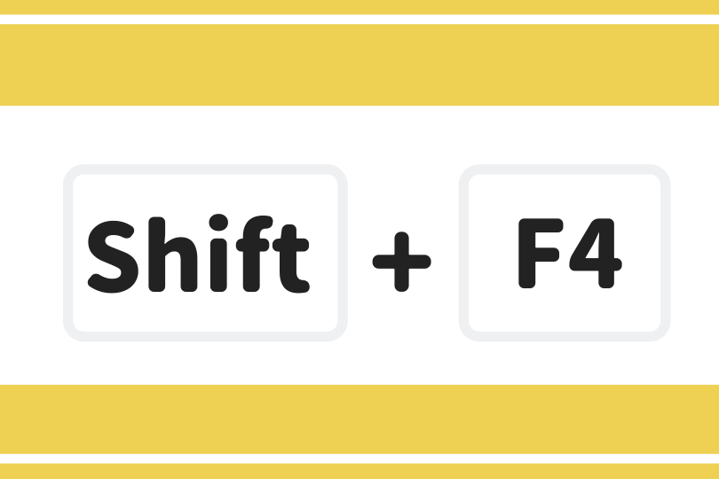  shift f4 