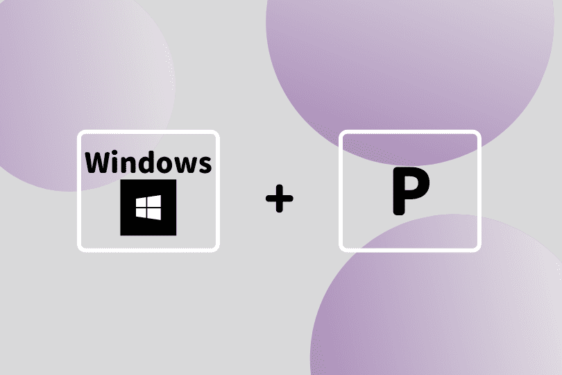 Windowsキー P
