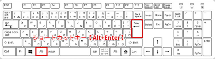 ショートカットキー【Alt+Enter】