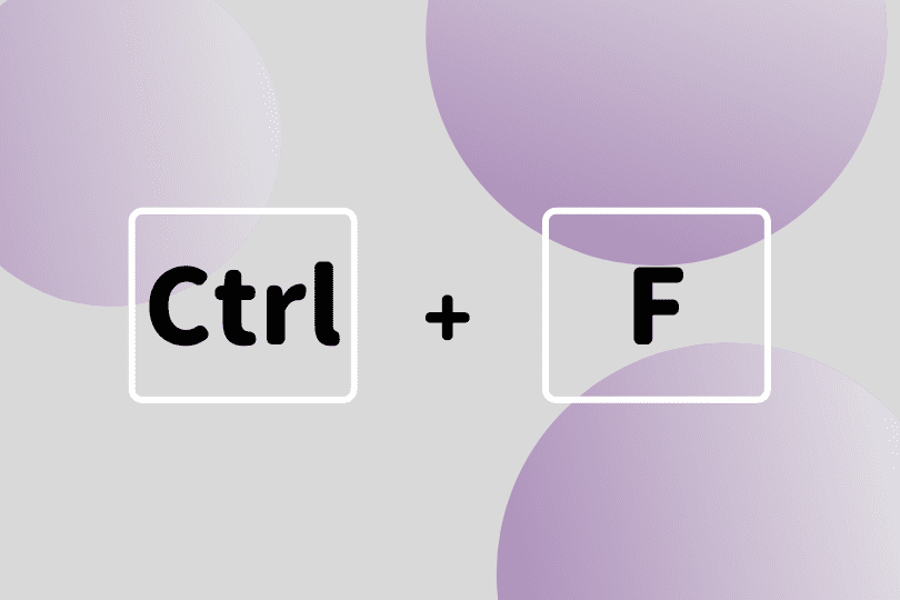 【Ctrl+F】