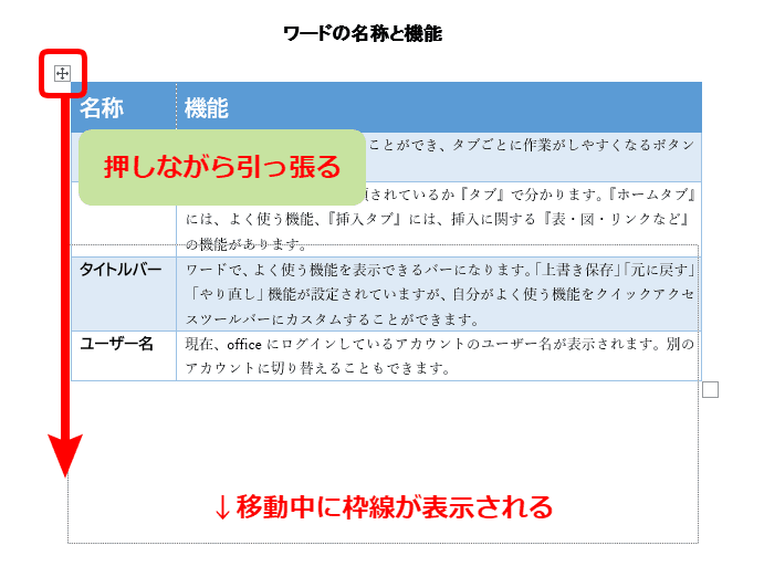 ワードの表を移動できないひと必見 微調整も簡単にできる方法を解説