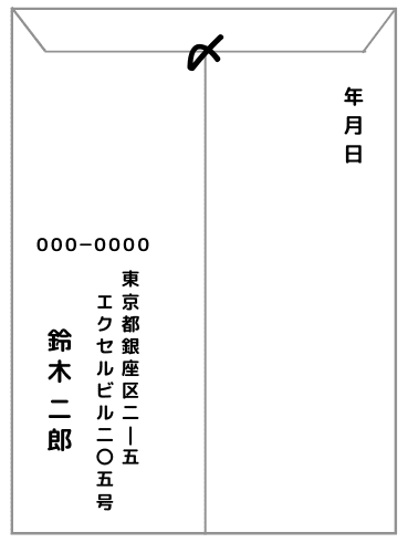 裏側 書き方 封筒 手紙の豆知識 封筒の表書き・裏書きの書き方