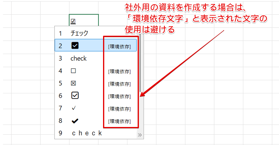 環境依存文字